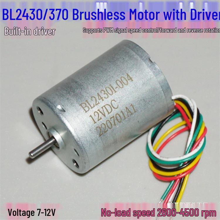 B2430/370 12V Silent Brushless Motor with Built-in Driver for Air and Water Pumps