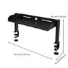 6 Pieces Carbon Steel Desktop Storage Rack Durable Tabletop Clamp Shelf No