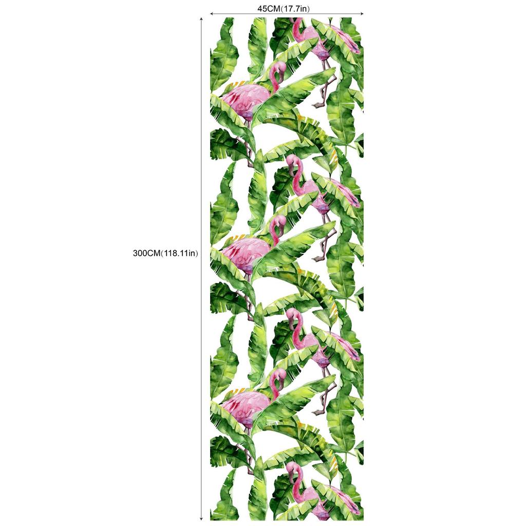HaoHome Blumen und Pflanzen Abziehbar und Aufklebbar Tapete Abnehmbar Mehrfarbig Vinyl Klebstoff Floral Wandbeläge Wohnzimmer Dekor