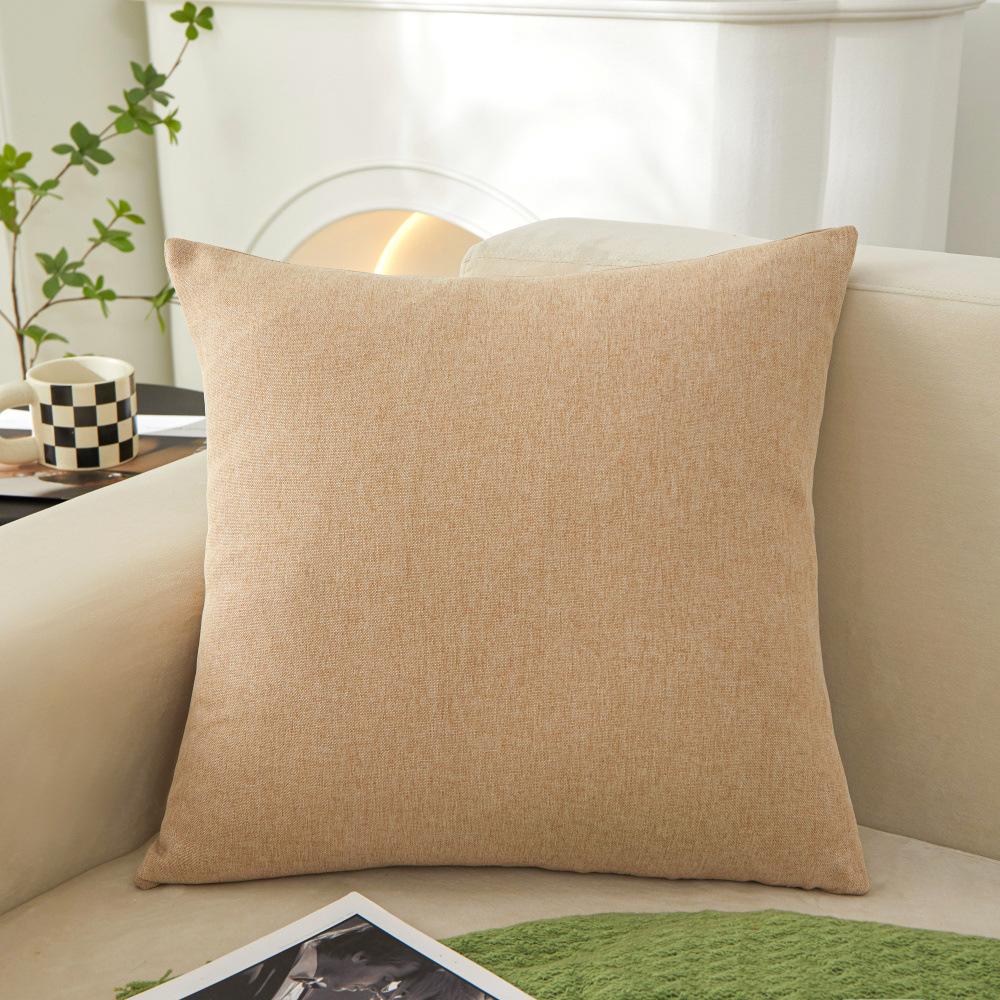 Polyester Disposable Waterproof Cloth Sofa Back Large Cushion Square Solid Color Pillow Case