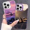 Aircraft Airplane cool Phone Case For iPhone 16 15 14 13 12 11 Pro Max X XR XSMAX 8 7 Plus Matte Shockproof Back Cover