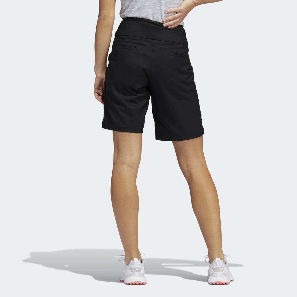 Adidas Solid Color Side Pocket Plain Straight Leg Shorts Women shorts Black HA3410