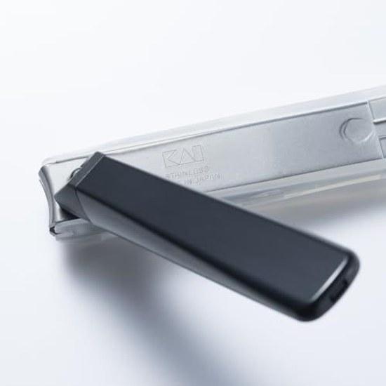 KAI Nail Clipper Type001S Black Curved Blade Made Japan KE0120