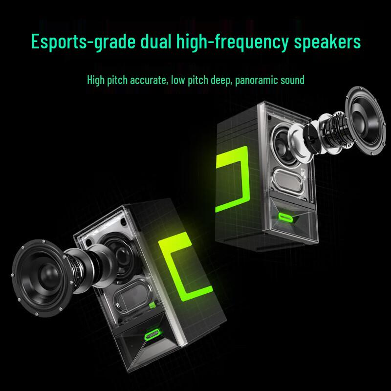 Newman V6 RGB Gaming Computer Speakers