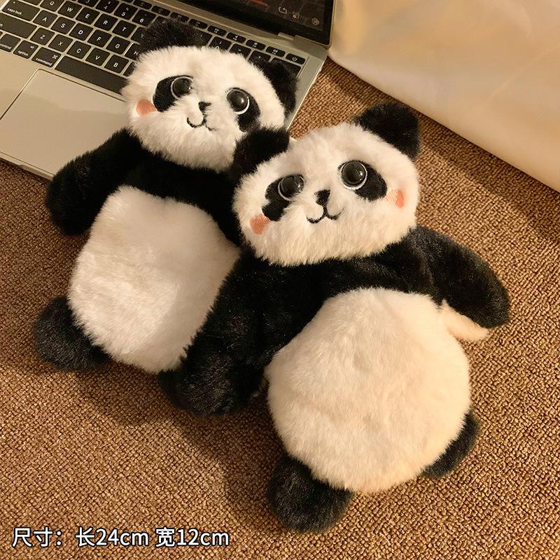 

Panda puppy cat plush cute girl cartoon bag finger hanging neck One size fits all