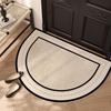 Entrance Door Mat Non-slip Wear-resistant Dirt-resistant Carpet Semi-circular Simplic Texture Garden Rug Outdoor Home Decor Mats