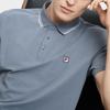Fila Tennis Classic Fashion Simple Sports Tennis Casual Versatile Comfortable Knitted Short Sleeve Polo Shirt Men Tops Dark-Gray A51M623101FDY