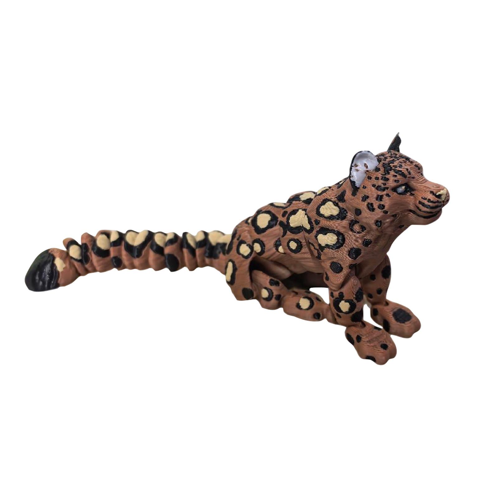 

3D-друк Сніговий барс Модель Моделювання Дика тварина Орнамент Велика Фігурка Модель Тварини One Size коричневий