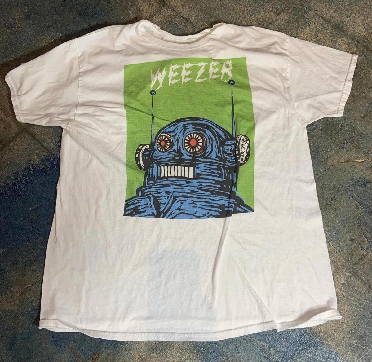 Vintage Weezer White Shirt American rock Unisex S-5XL Shirt MK273 S