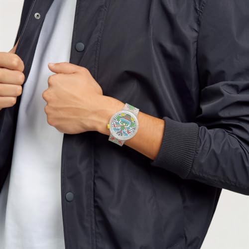 Swatch DRAGON IN CLOUD SB05Z102 Transparent Wristwatch