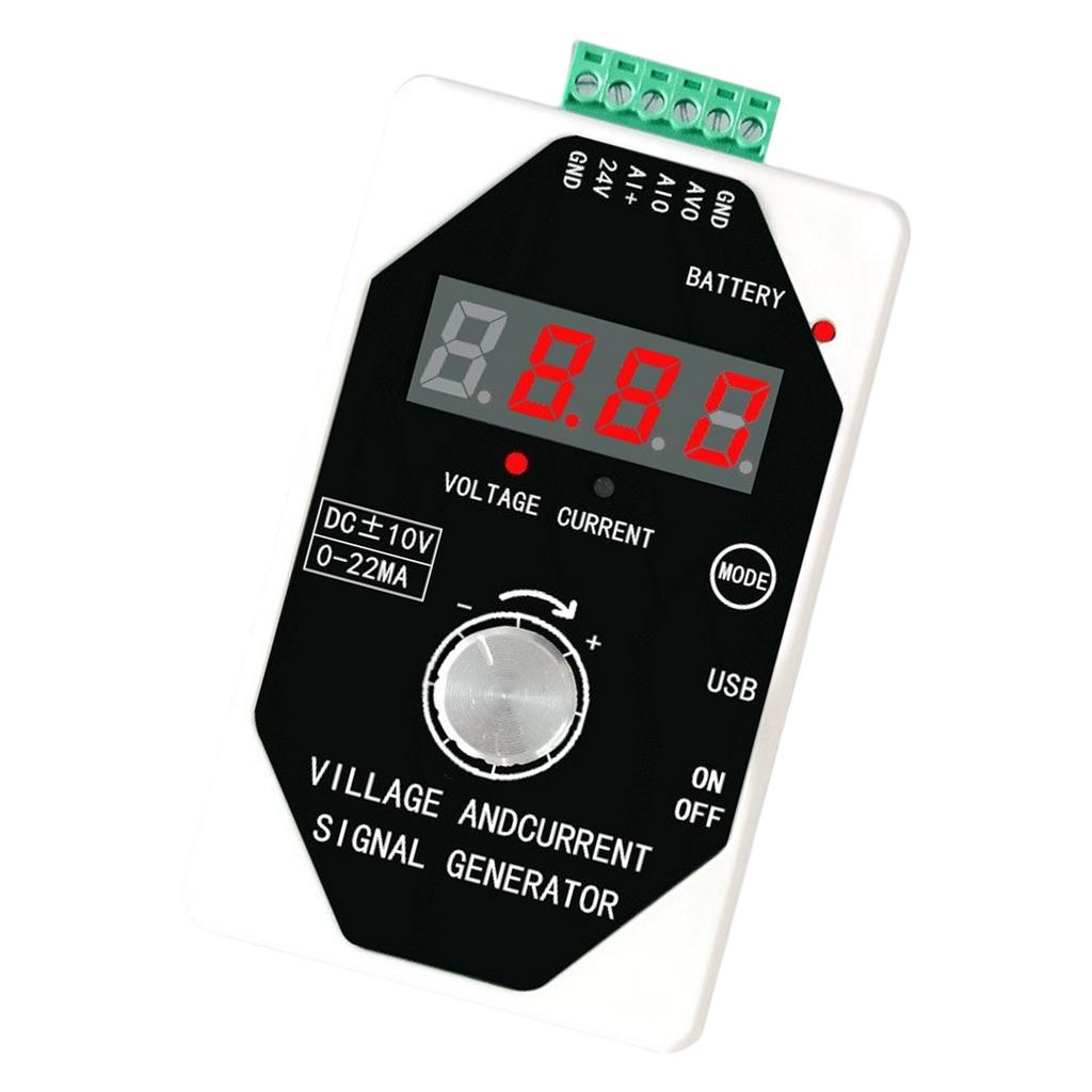 Signal Generator with Rechargeable Battery 0 to 4 to 20mA Current Voltage Instrument Testing for Industrial Applications