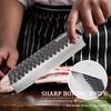 Professional Kitchen Knife Set Japanese Santoku knife Meat Cleaver Fruit Slicing Cooking Chef Knife Wooden Handle Utility Knife