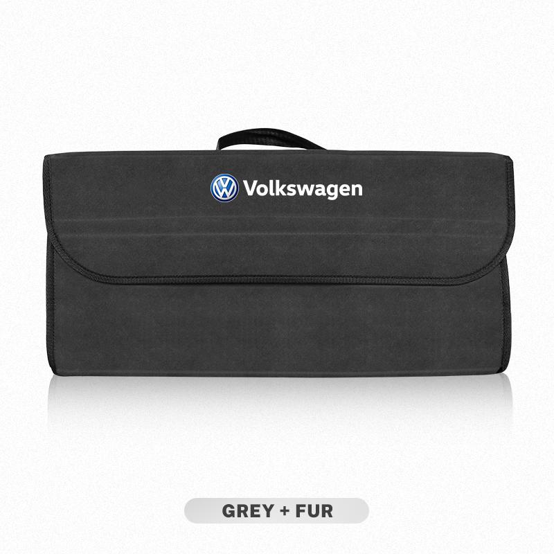 2026 Hot For Volkswagen VW Car Trunk Storage Bag Large Capacity Foldable Organizer Box For VW GTI Rline Polo Golf Passat Tiguan