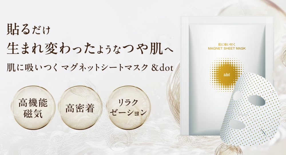 Magnetische Tuchmaske Hoch Feuchtigkeitsspendend für Trockene Hautpflege x Einfach Aufkleben x Schönheitsrevolution x Abziehen Sogar mit einem Föhn x Feuchtigkeitsspendend