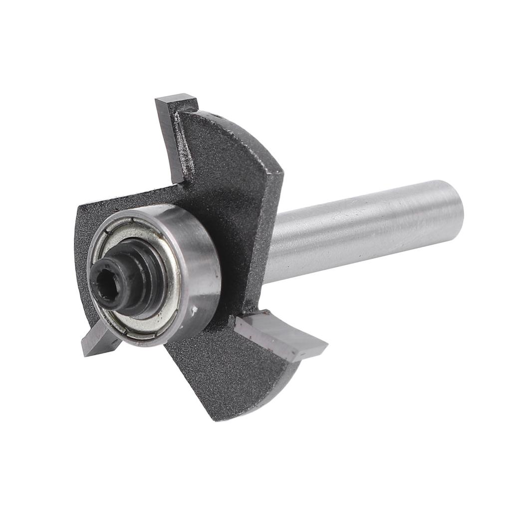 Freza Router în Formă de T Coadă de 1/4 Inch 3 Dinți Rulment cu Bile Freză de Canelat pentru Lemn Placaj 532