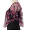 Dames Doorzichtige Sequins Kant Bolero Jasje - Bruiloft Sluier Schouder Sjaal.