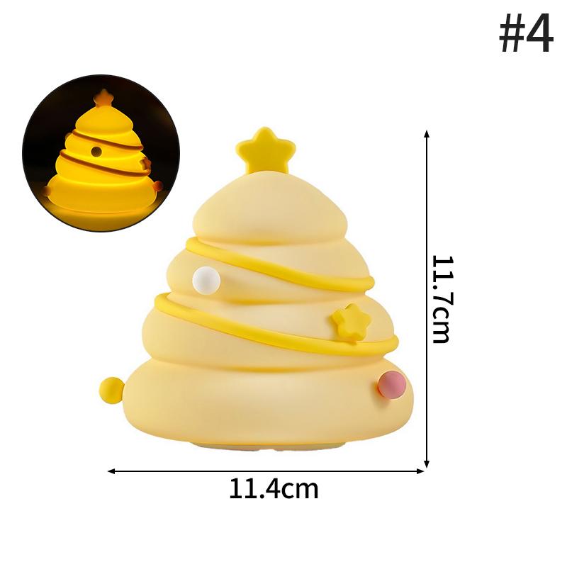 Glowing Christmas Tree Tabletop Ornaments Led Christmas Tree Windows Display Decor Festival Atmosphere Led Night Lights Gift