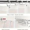 Gray Elephant Shower Curtain, Bathroom Decorative Shower Curtain, Waterproof Shower Curtain with Hooks 180x180cm
