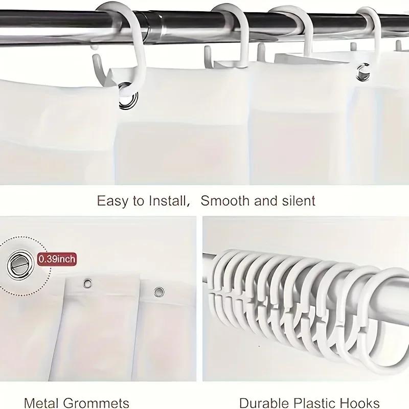 Autumn Harvest Pumpkin Floral Watercolor Shower Curtain, Bathroom Decorative Shower Curtain, Waterproof Shower Curtain with Hook