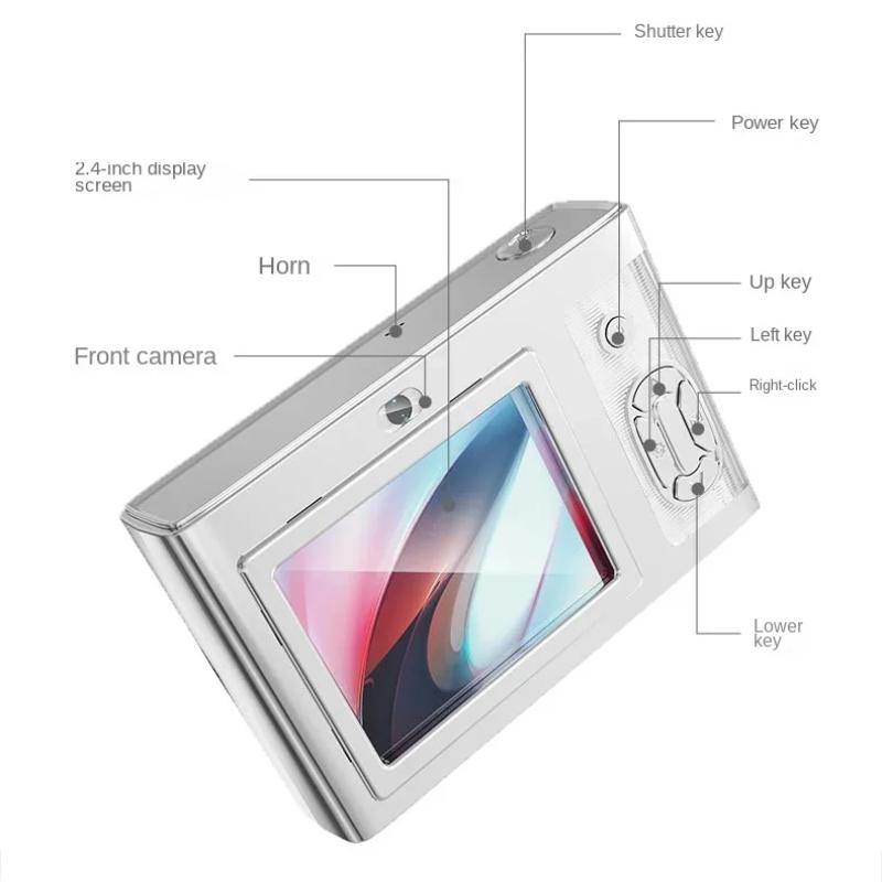 Cameră digitală HD CCD pentru intrarea la petrecere a studenților aparat de fotografiat portabil retro de călătorie