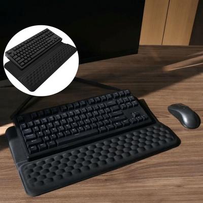 Non-Slip Wrist Rest Tilted Keyboard Riser Ergonomic Computer Keyboard Stand  Typing Work