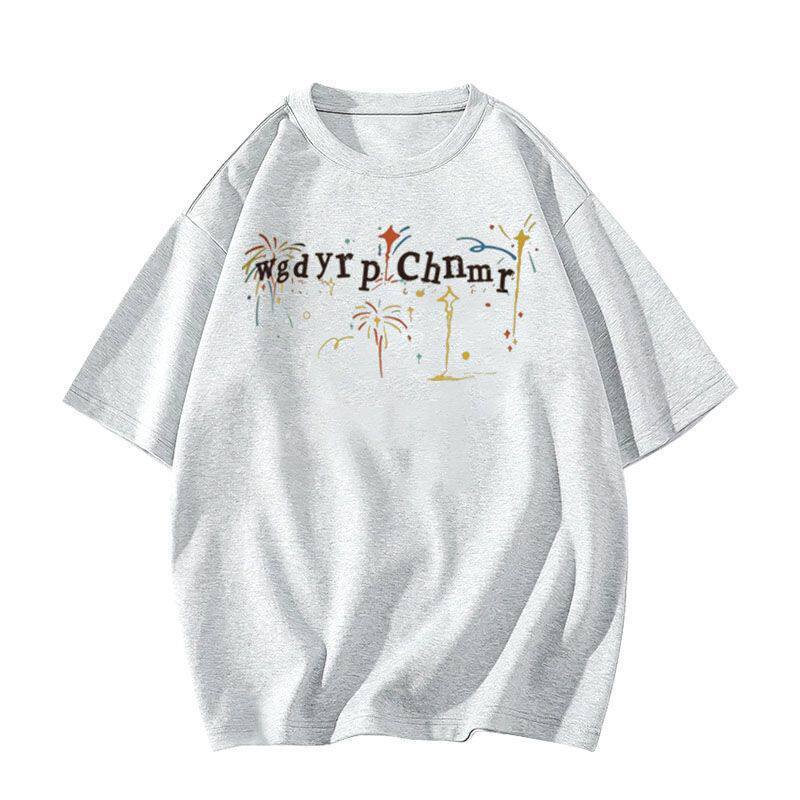 American high street pure cotton white short-sleeved t-shirt women's new summer loose large size trendy brand design half-sleeved top