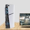 Cooler Fan with LED Light and 3 Fans Efficient Cooling System USB DC 5V Game Console Rear Cooling Fan for PS5 Slim Console