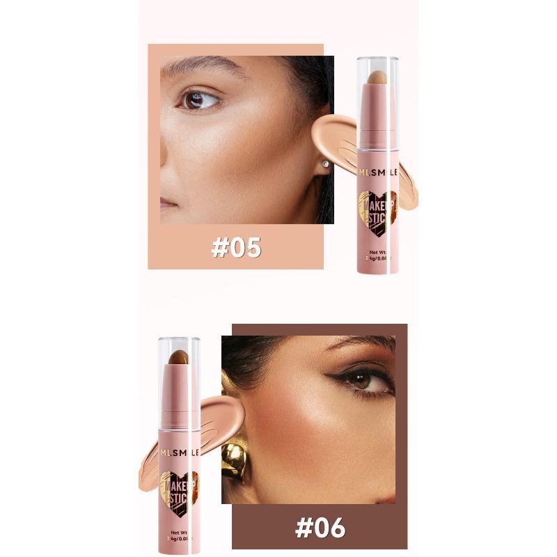 MLSMILE 8-color Highlight Stick Face Brightening Sleeper Silkworm Pen Three-dimensional Face Contour Shadow Stick