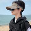 Sun Protection Sun Hat with Sunglass Adjustable Sport Hat Fashion Empty Top Cap  Cycling Climbing