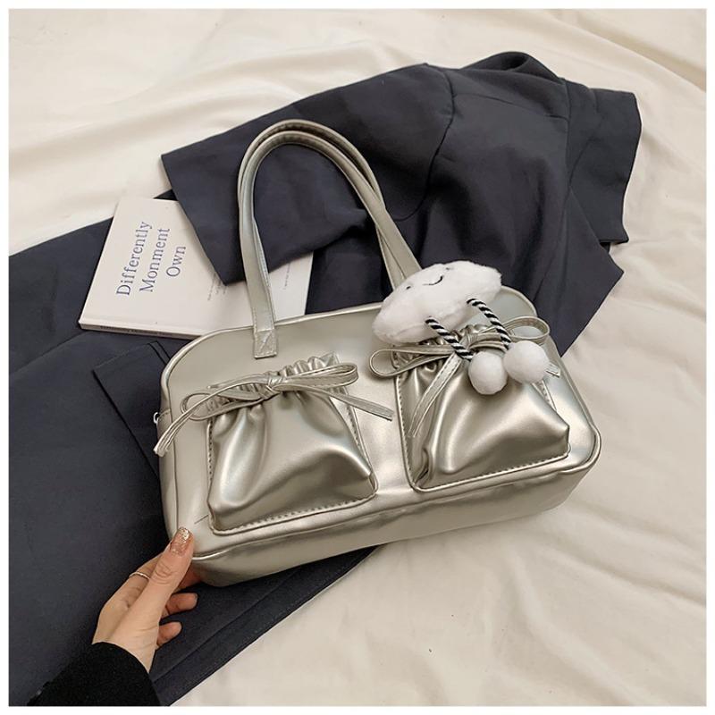 Stylish Commuter Large Capacity Bag Female College Student Class Shoulder Bag Casual Tote Bag