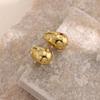 18K Gold-Plated Titanium Steel Irregular Geometric Earrings for Women