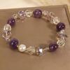 Mori Style Minimalist Purple Crystal Bracelet – Light Luxury Gift for Women & Best Friends