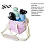 Nylon Insulated Carrier Drink Bag with Handle Strap Water Bottle Holder for 4 Cups Detachable Divider Multi-Purpose Cooler Tote Picnic Travel