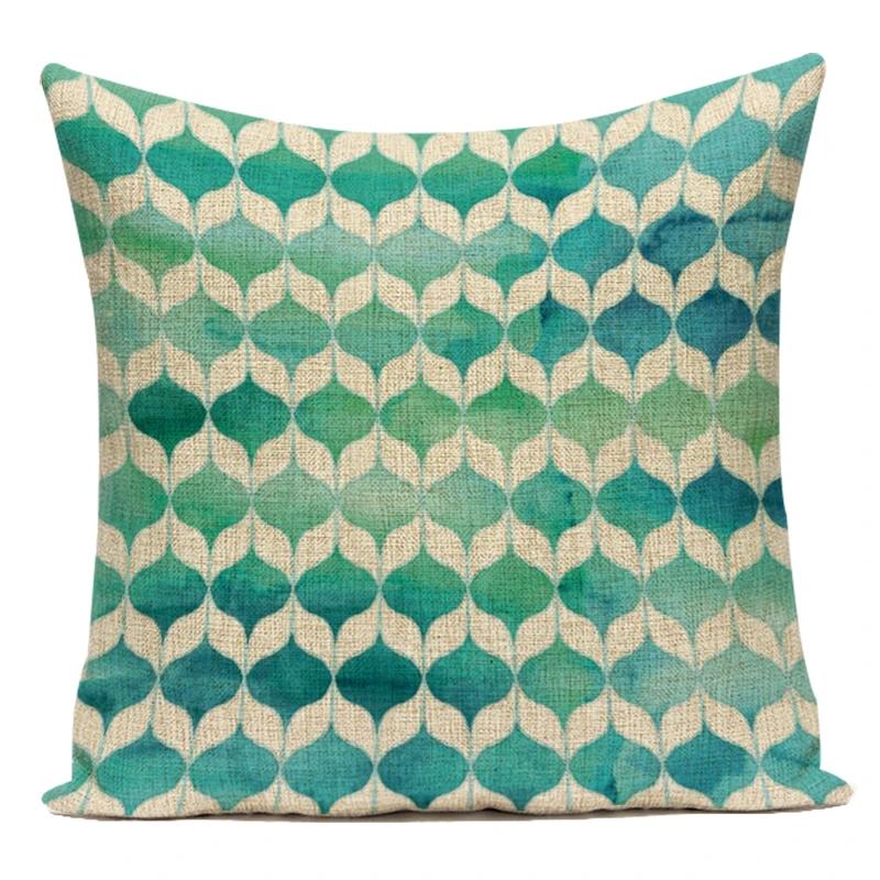Modern Bosnia Abstract Pillow Cover Geometric Stripes Cushion Cover Custom Pillowcase Sofa Home Decorative Throw Pillows