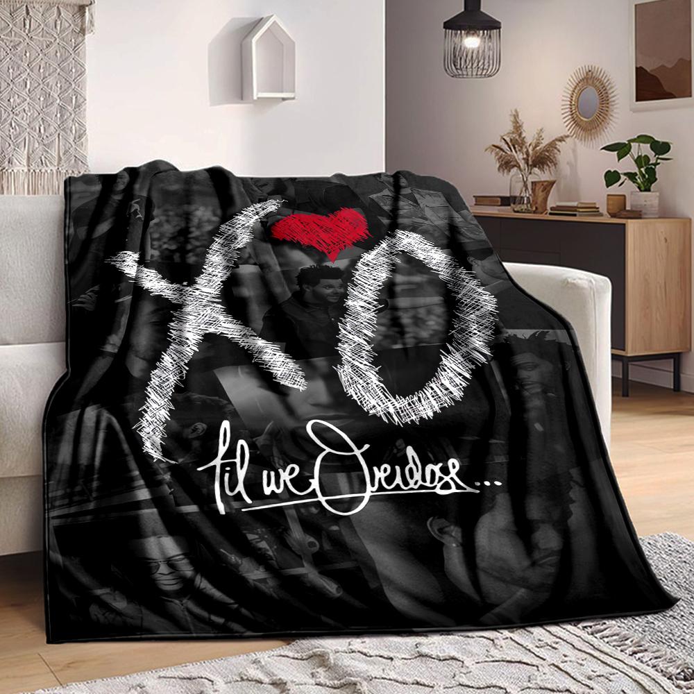 1Pc Love Music Blanket Soft And Comfortable Casual Warm Camping Travel Christmas Halloween Xmas Gift M924290