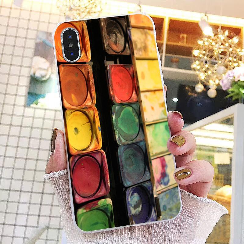 Watercolors Set Paint Palette Painting Box Phone Case For iPhone 17ProMax Air 16 15 14 13 Pro Max 15 16 Pro 15Plus