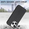 For iPhone 16 Pro Max Case Carbon Fiber Texture PU+PC+TPU Phone Cover