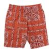 Used 1piu1uguale3 Uno Piu Uno Uguale Tre MRP527 COT349 HOLIDAY SHORTS Holiday Paisley Bandana Shorts Half Pants Red System 4 [Used]