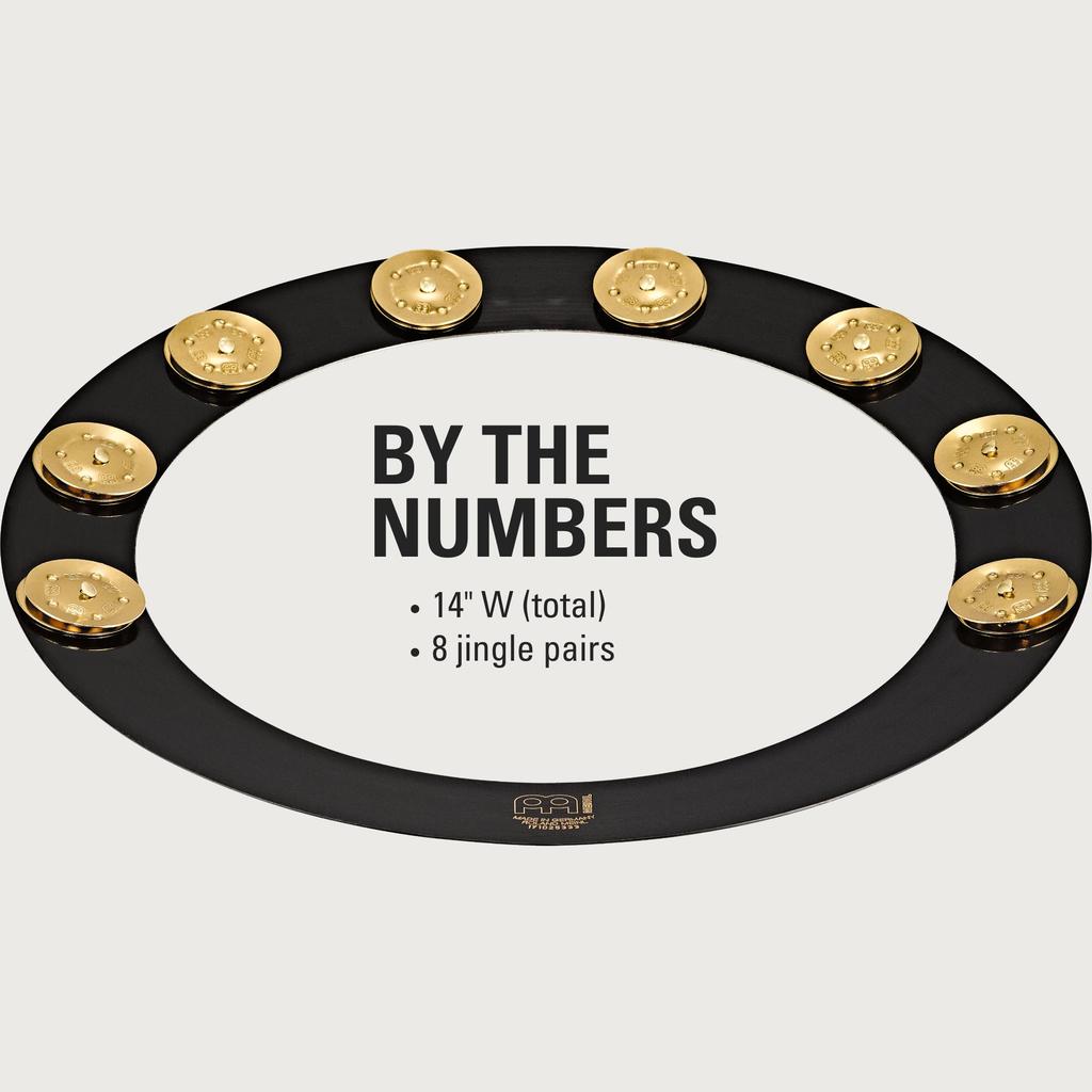 MEINL Cymbals Snare Tambourine Backbeat Pro Tambourine BBP14 Add-on 14" []