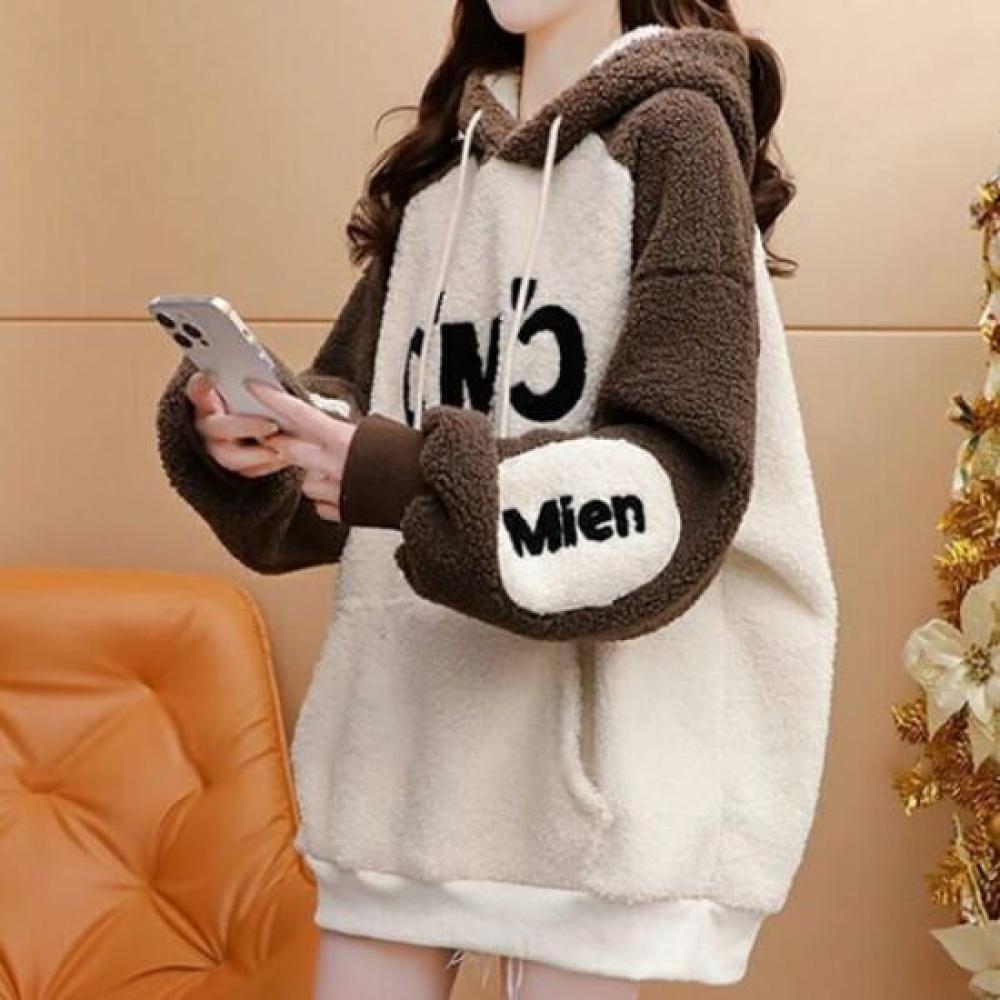 Navava Women Warm Fleece Long Sleeve Hoodie Nt3075