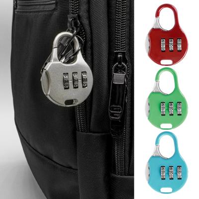 Combination Lock 3 Digit Padlock User-Friendly Compact Design Portable Multipurpose Resettable Travel Suitcase Password Lock