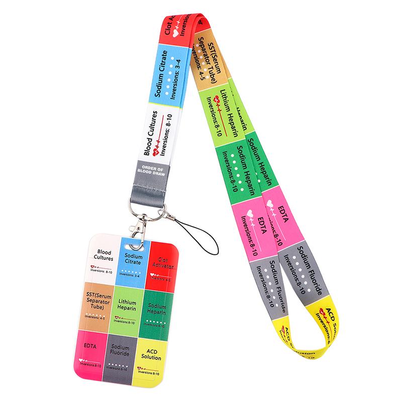 Medical signs Credential Holder Keychains Neck Lanyard For Pass Card Credit Card Holder Keychain Straps Mobile Phone Wholesale