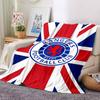 1Pc Rangers Fc Crest Union Jack Blanket For Couch Bed Plush Cozy Fuzzy Blanket Super Soft Warm Blankets For Fall And Winter 0918223
