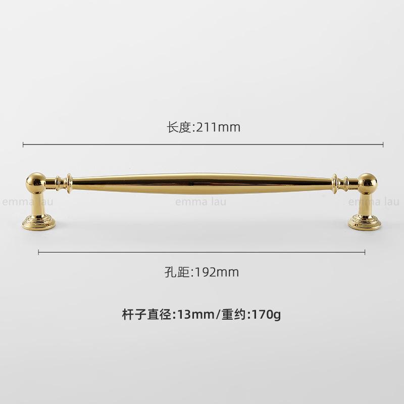 Vintage Brass Furniture Pull Handles Bronze Long Bar Cabinet Door Handles Drawer Knob For Kitchen Wardrobe Cupboard Pulls