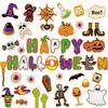 Blackboard Event Halloween Stickers Set With Paper Card Labels Party Decor Props