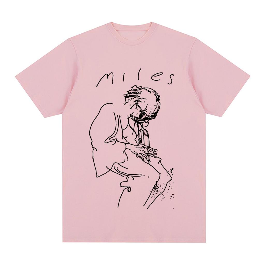 Miles Davis Vintage T-shirt Retro Music Jazz Concert Singer Art Cotton Men T shirt New Tee Tshirt Womens Tops