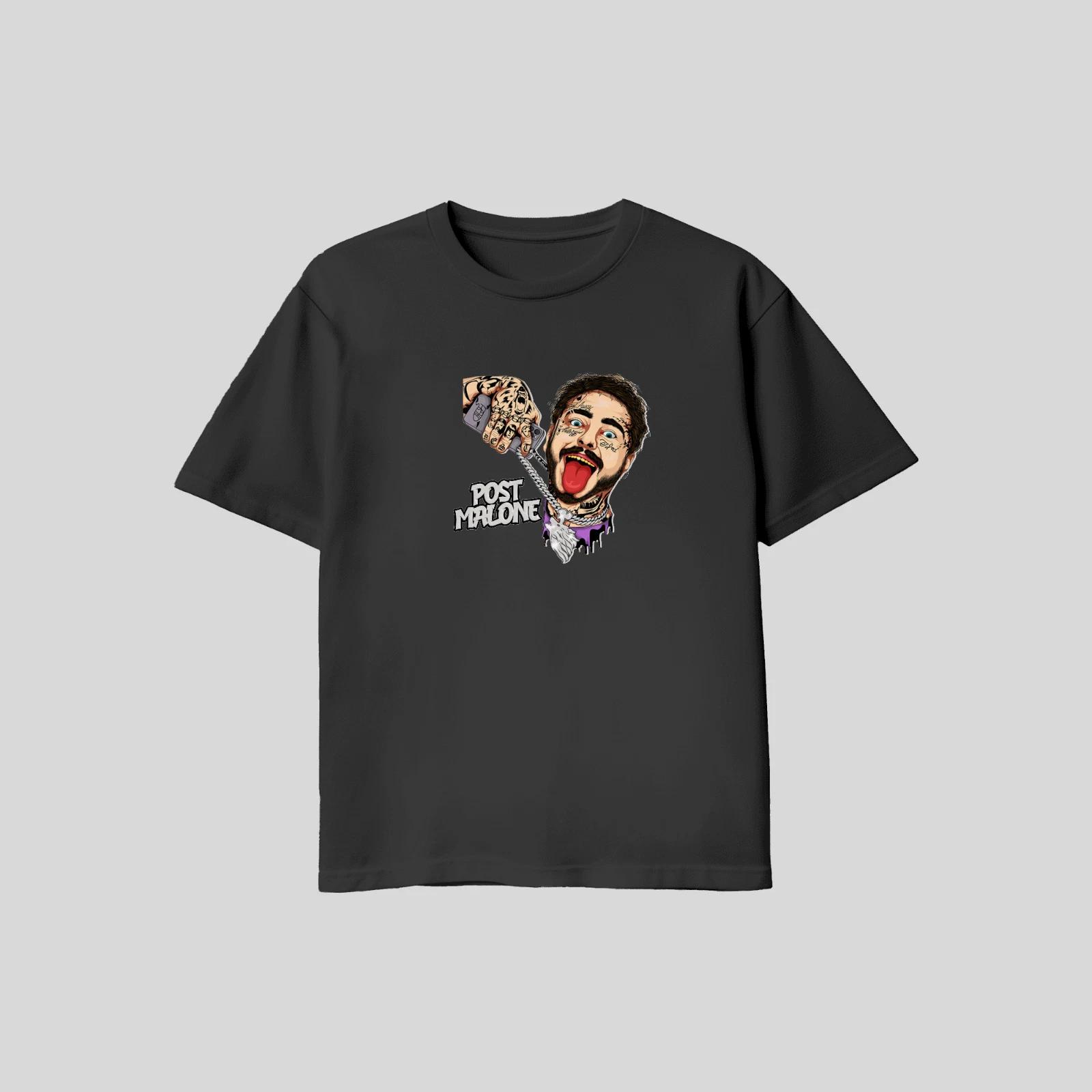 

Unisex Adult Casual Graphic Post Malone Chain Tribute T Shirt XL L ... S