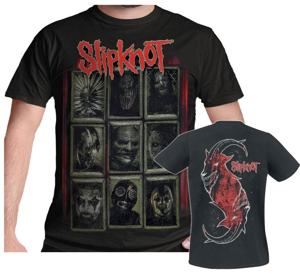 

Футболка Slipknot Новые маски Черная Официальная Новая 4XL