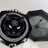 1pc Witchcraft Moon Phase Cat Umbrella with Plastic Handle,Suitable for All Seasons Home Travel Outdoor UmbrellaDD118