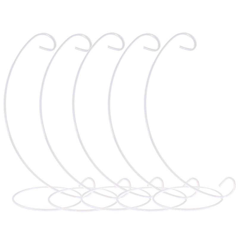 

5шт безделушка держатель орнамент подвесной дисплей стенд вешалка для растений железный домашний декор белый